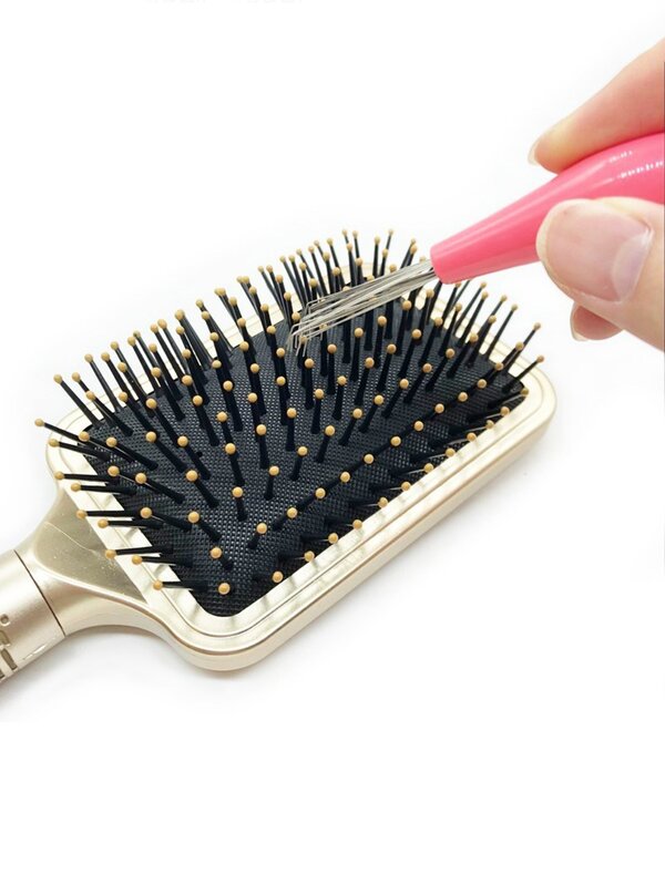 1pc Durable Polyresin Handle Hair Brush Cleaner, Creative Hair Comb