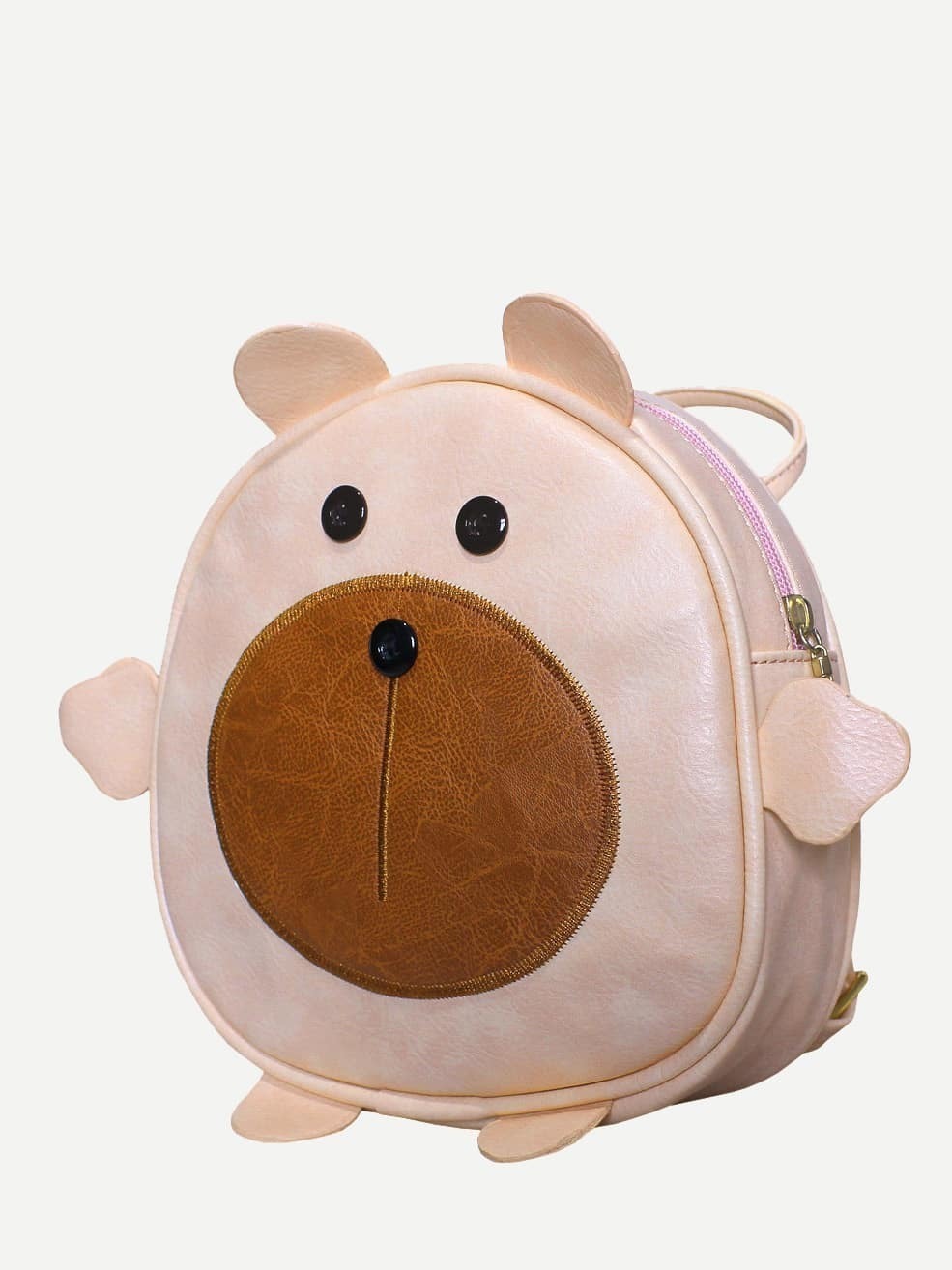 kids bags preppy preppy pu pink double handle small animal kids