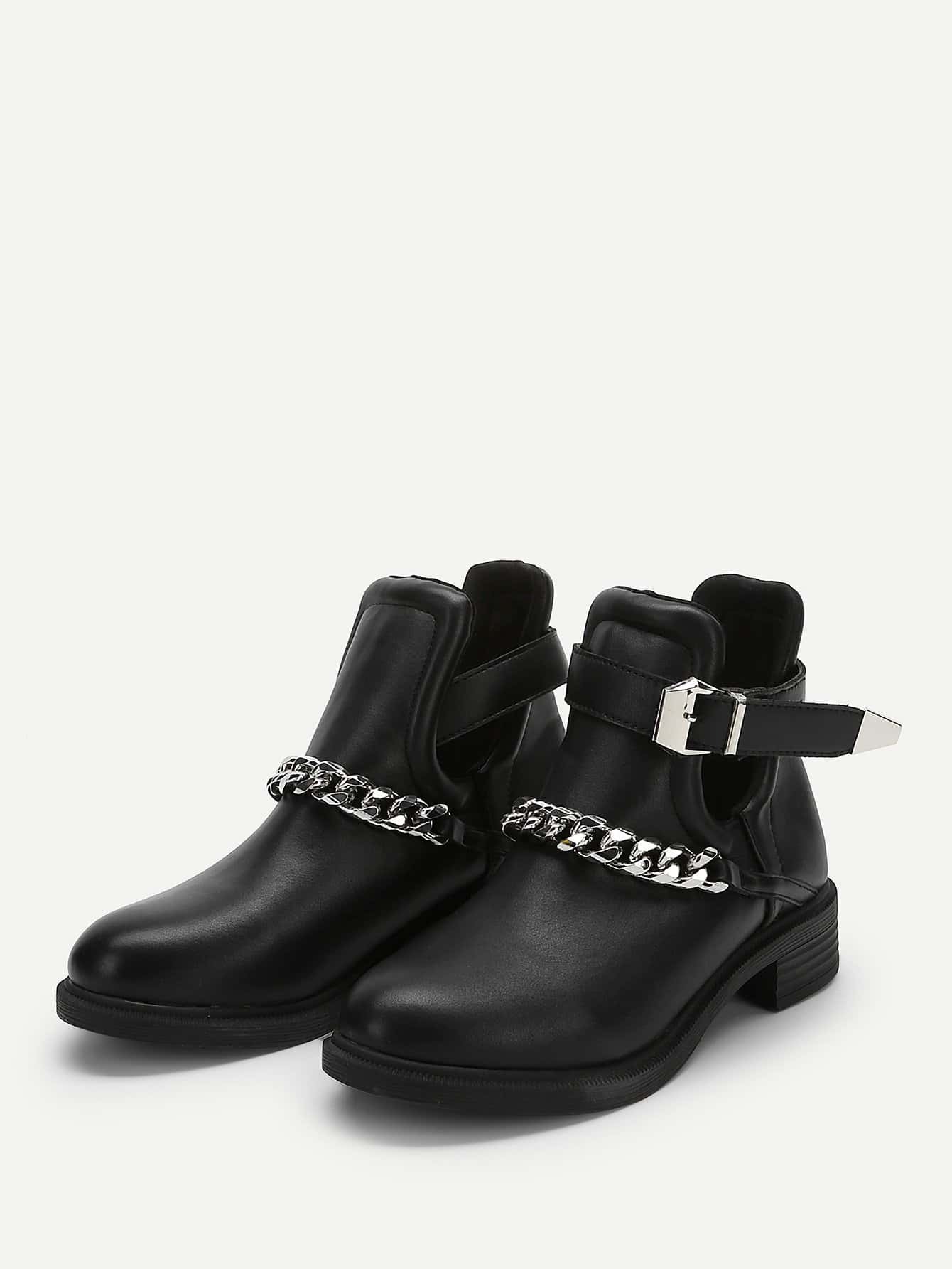Botines con cadenas | Mode de Mujer | SHEIN España