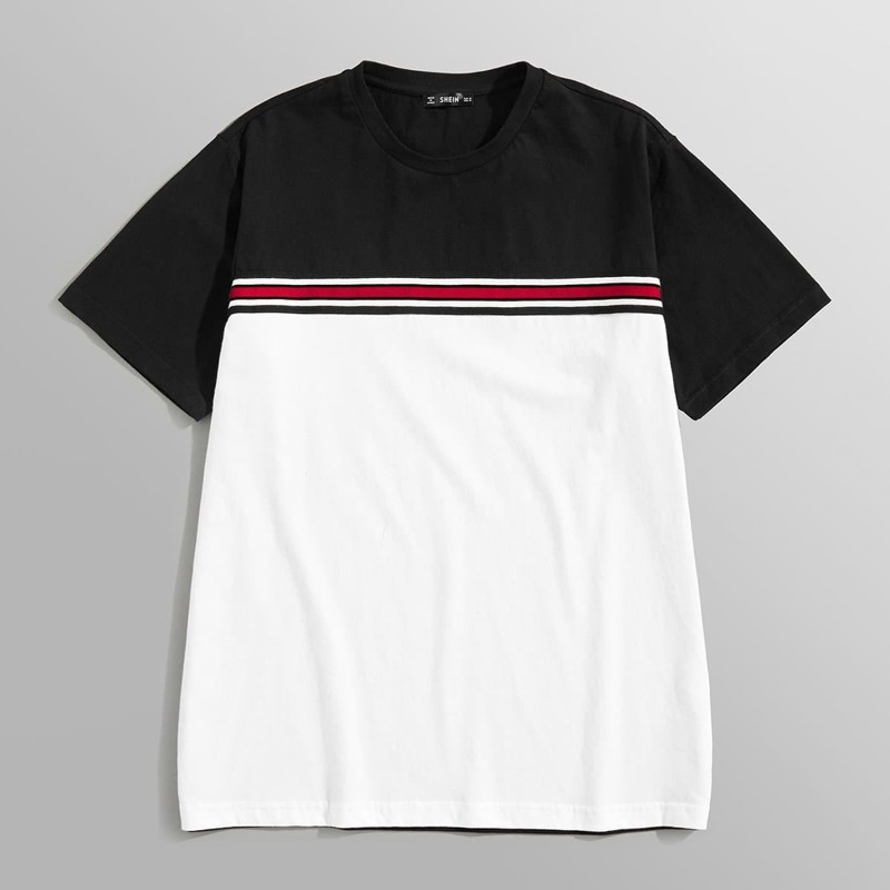 

Guys Color Block Striped Tee, Multicolor