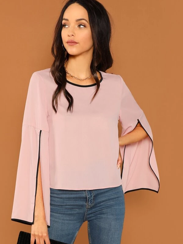 slit sleeve top