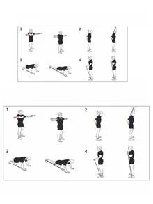 Pull Rope Muscle Training Resistance Band - Black - View 2