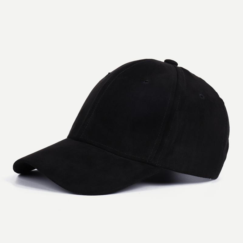 

Guys Suede Baseball Cap, Black