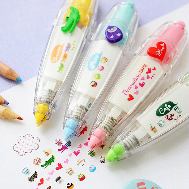 

Random Cartoon Print Correction Tape 1pc, Multicolor