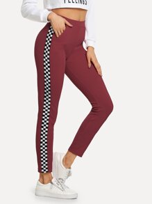 Plaid Skinny Pants