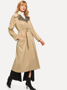 Double Breasted Belted Outerwear