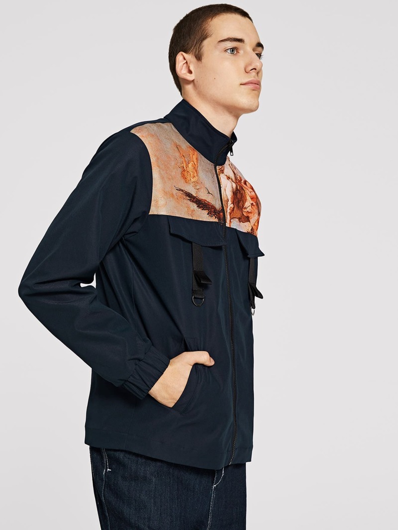 Block Avec Poche Homme Veste Color Devant rdtsQhC