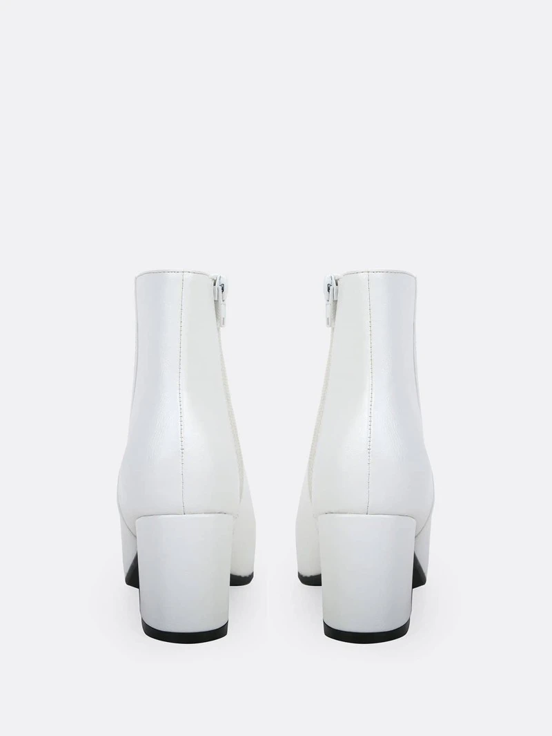 Bout Bottines Romwe À Pointu Carré French Zippées Talon q8awA8xO