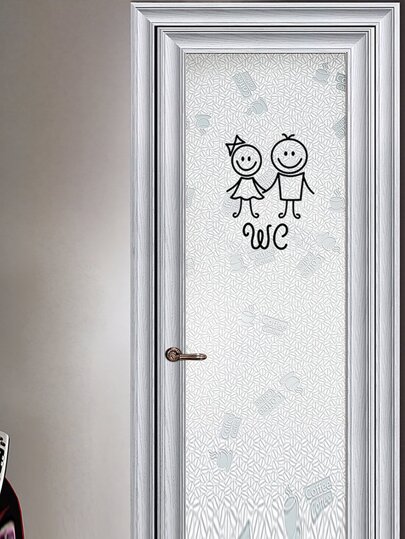 Stiker Pintu Cetak Kartun