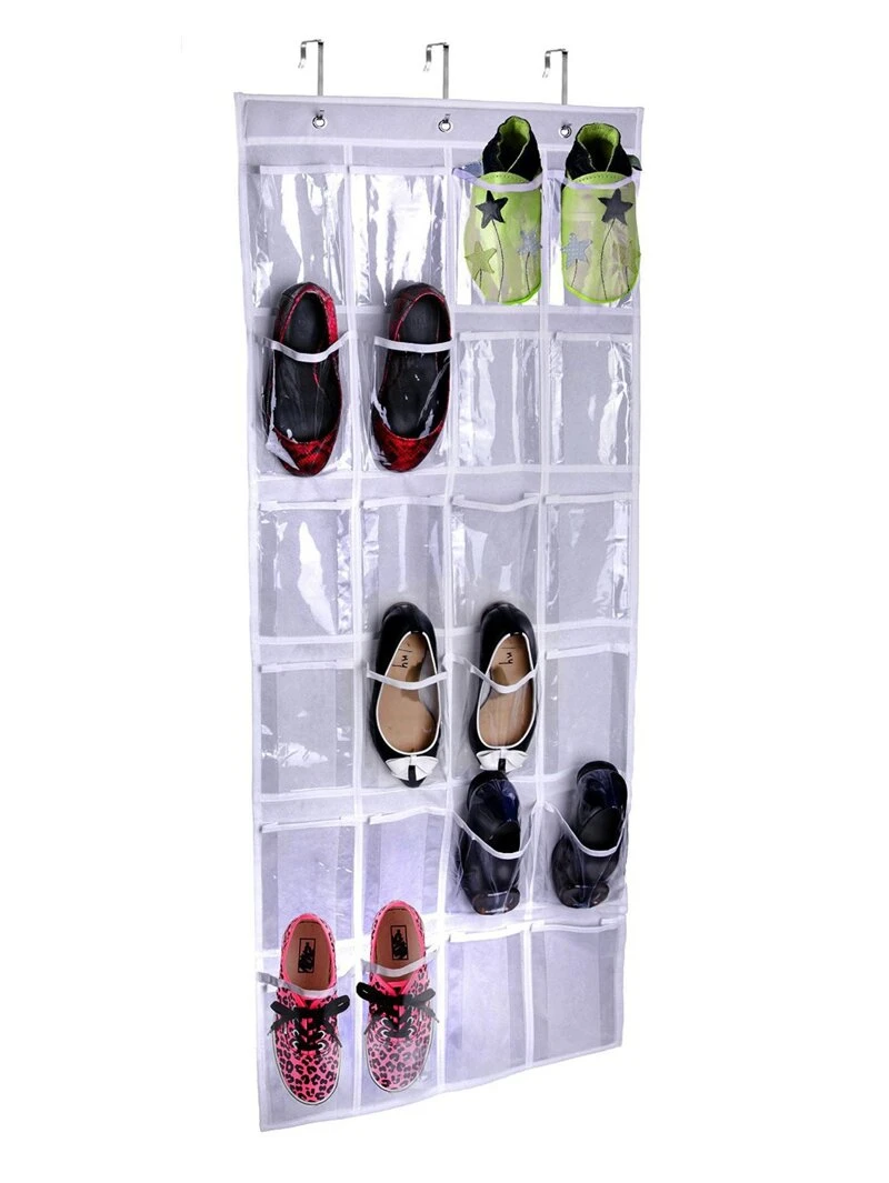 24grid Hanging Shoe Storage Bagfor Women Romwe 24grid Hanging Shoe Storage Bag