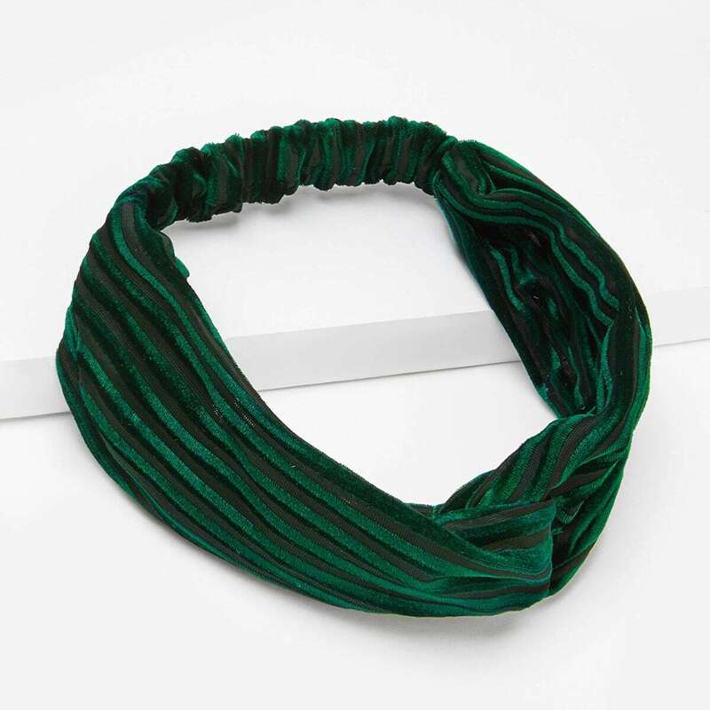 

Elastic Twist Headband, Green