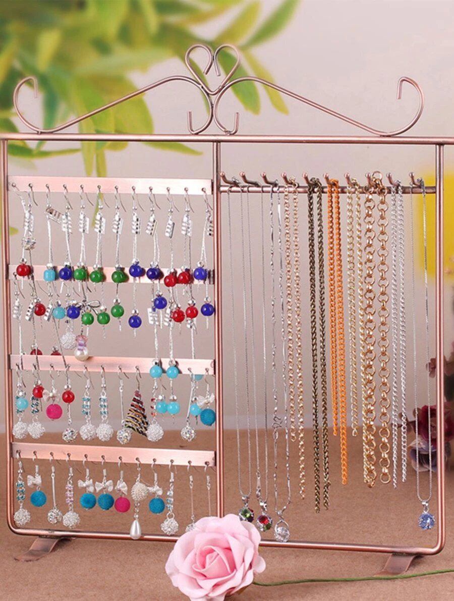 Vintage Jewelry Storage Rack - Brown - View 1