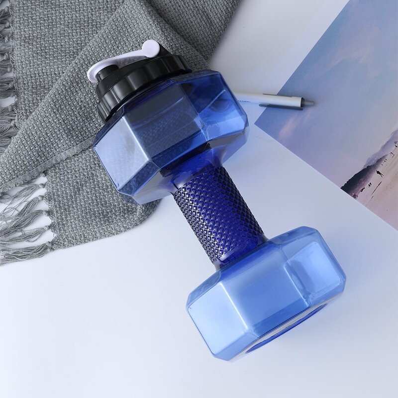 

Dumbbell Shape Water Bottle 2200ML, Blue