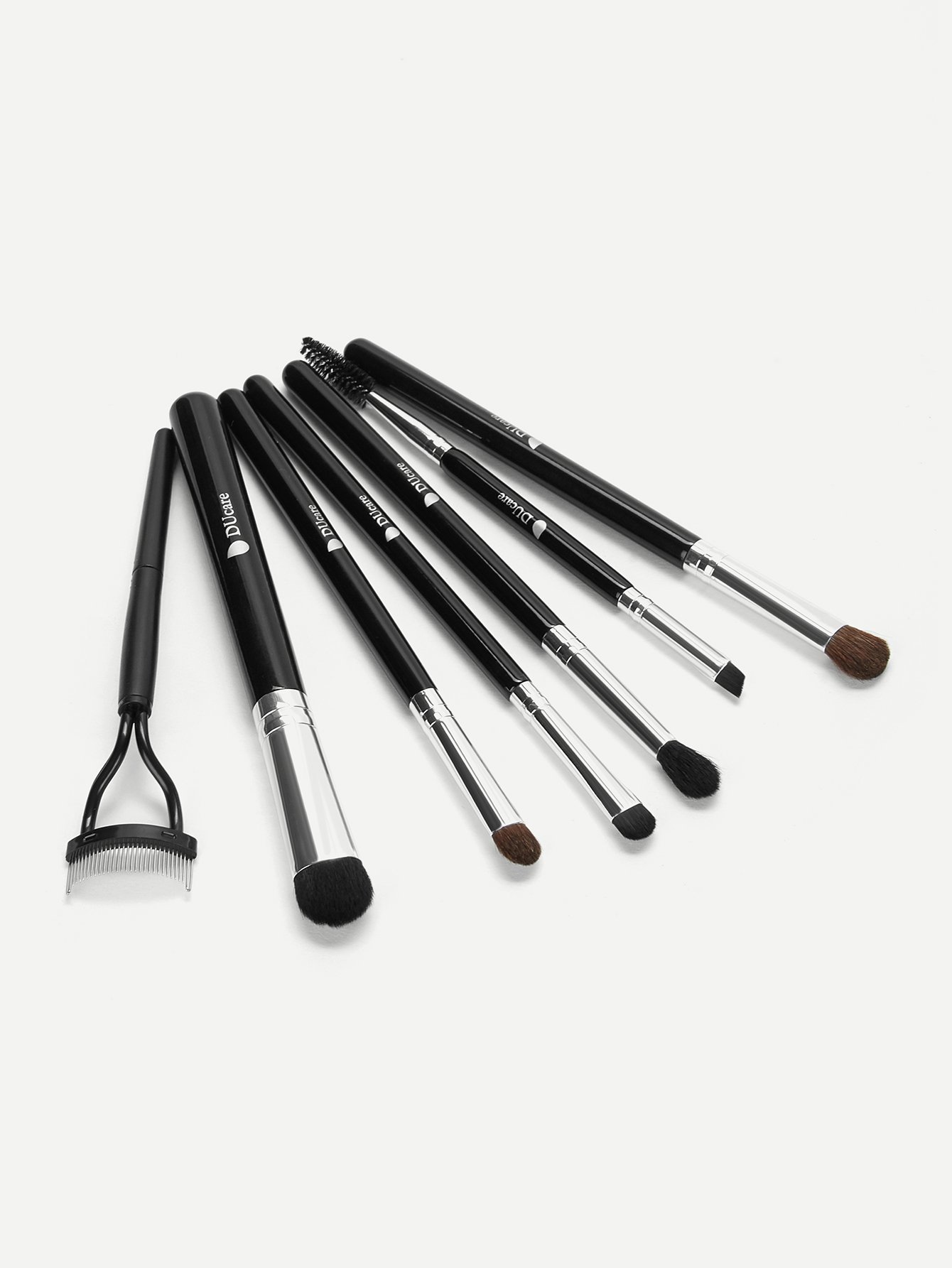 eyeshadow brush & eyelash brush set 7pcs