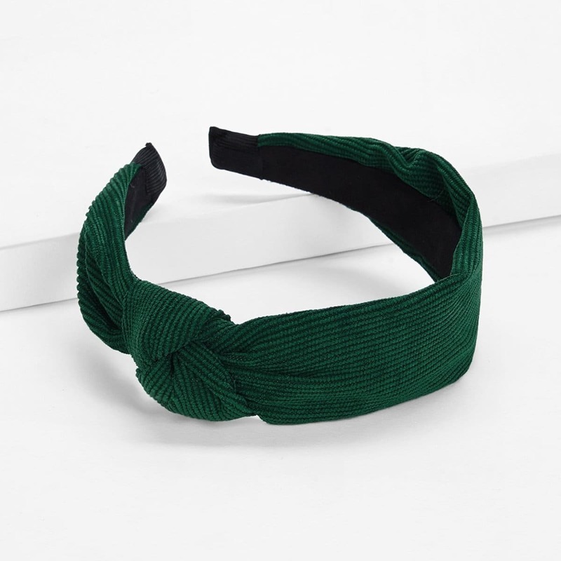

Plain Knot Headband, Green