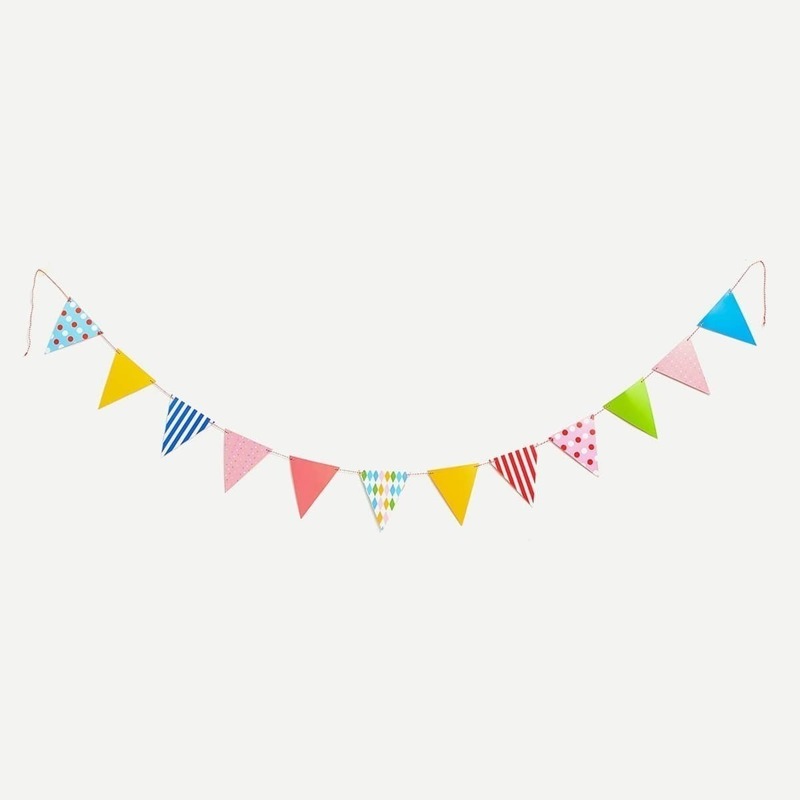 

Cartoon Pull Flag 12pcs, Multicolor