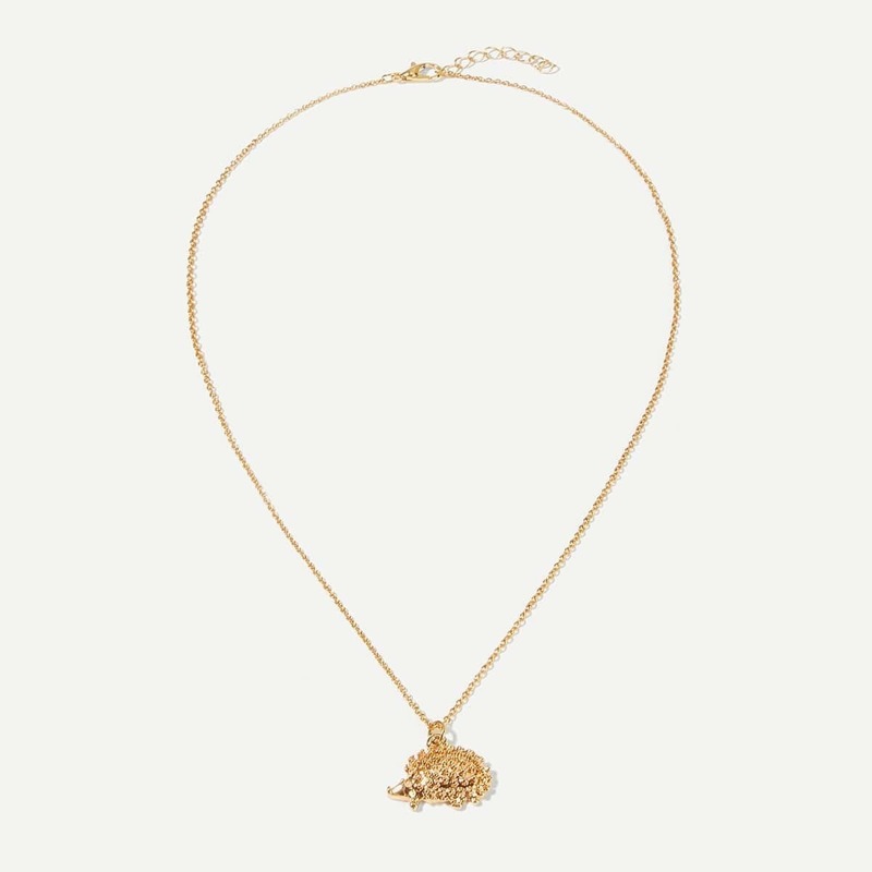 

Hedgehog Pendant Chain Necklace, Gold
