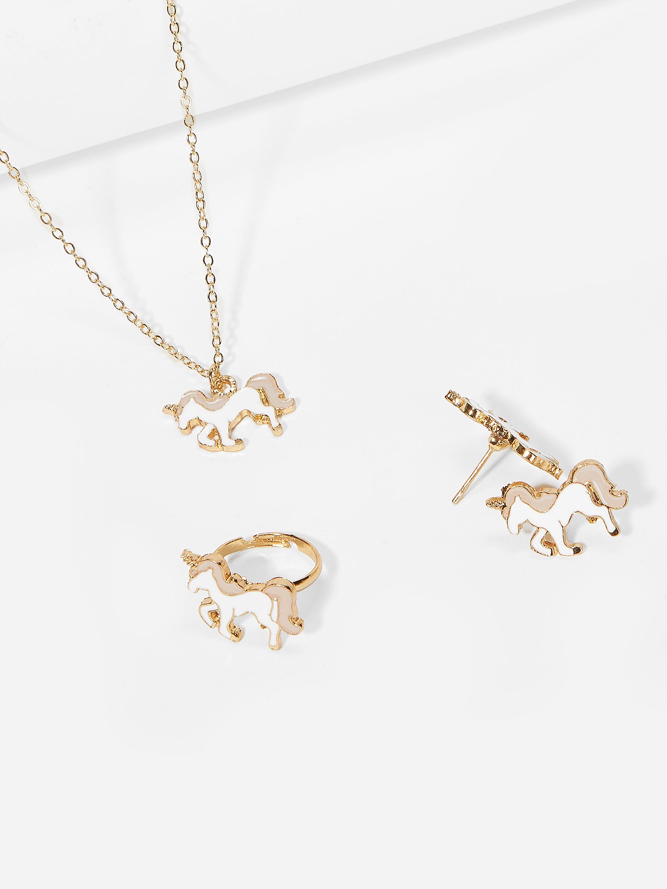 Girls Unicorn Pendant Necklace 