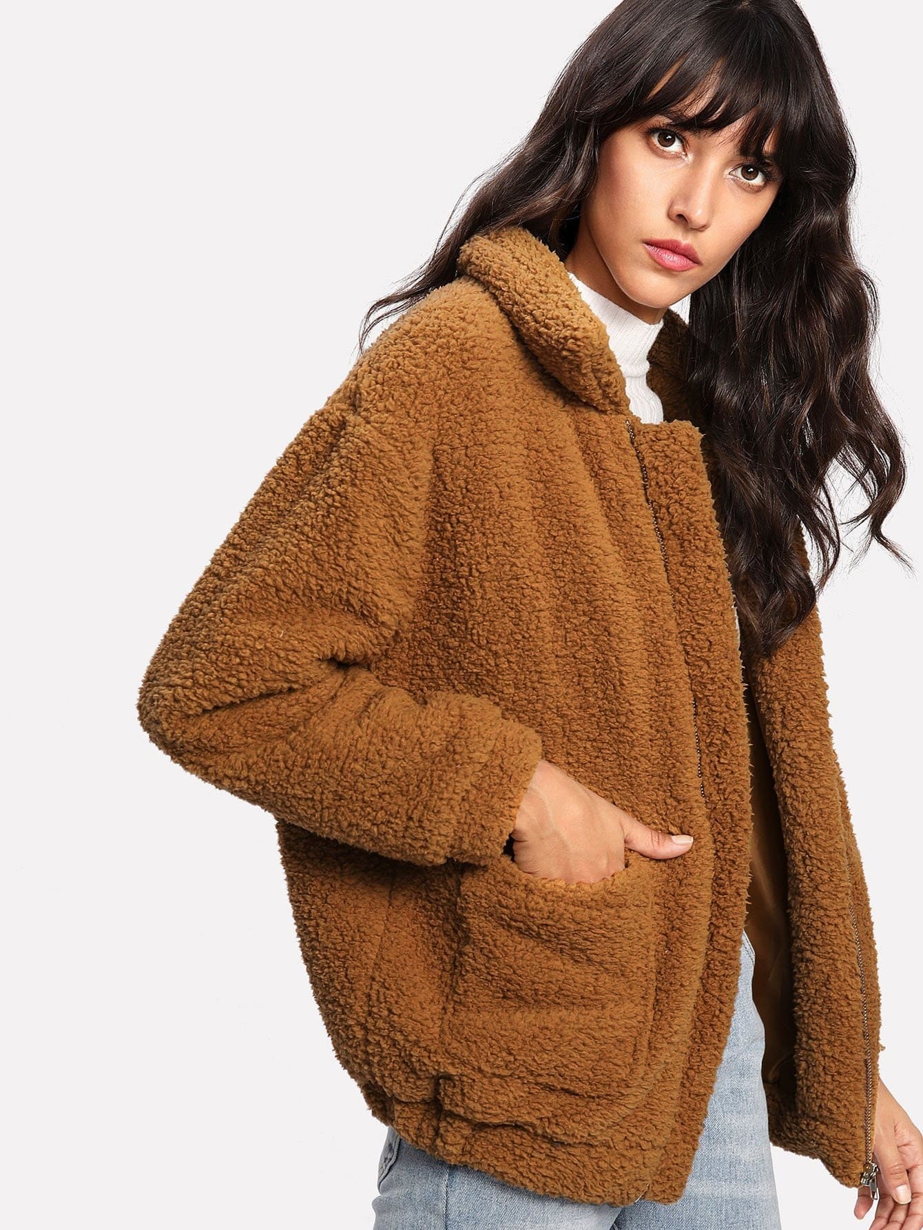 shein teddy jacket