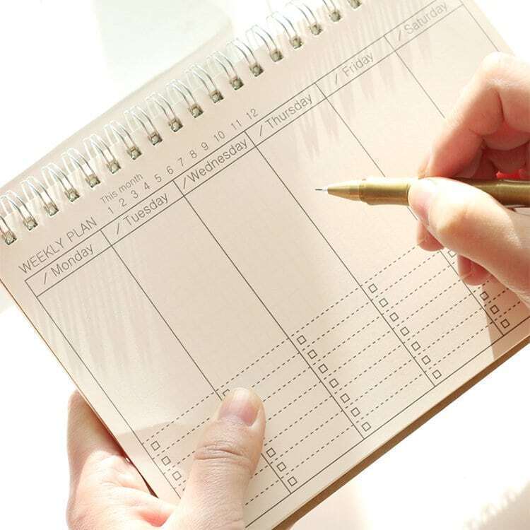 

Spiral Weekly Plan Notebook 48sheets