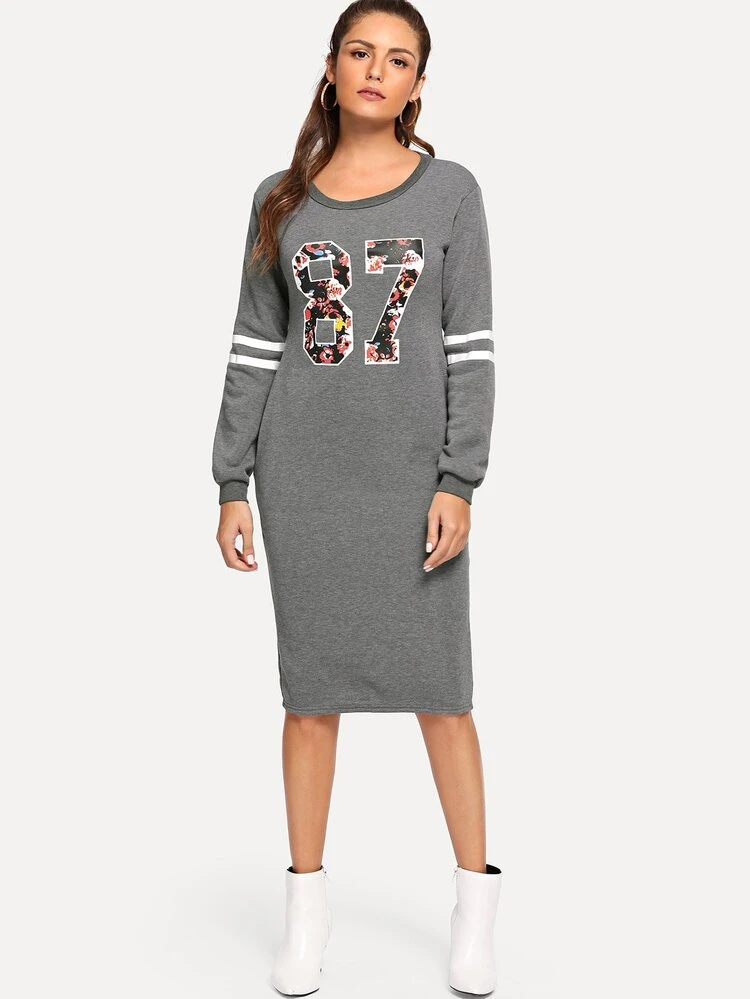 midi sweatshirt dress