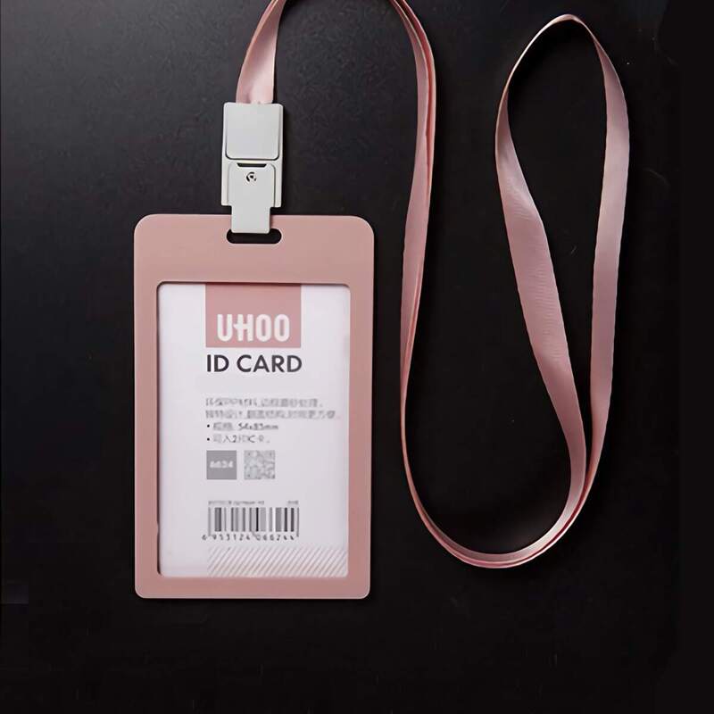 

Neck Hanging Card Holder 1pc, Pink