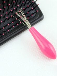 1 pieza Limpiador de cepillo de pelo de poliresina con mango, garras limpiadoras creativas para peines, herramienta de limpieza de cepillos de pelo, para cocina, baño, hogar, artículos del hogar, regalo navideño