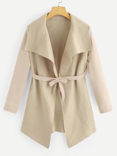 Belted Waterfall Outerwear