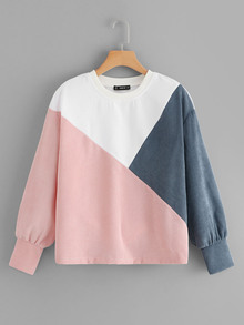 Cut-and-Sew Pullover