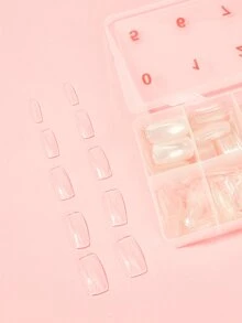 Uñas artificiales DIY con estuche 501 piezas - transparente - Ver 3