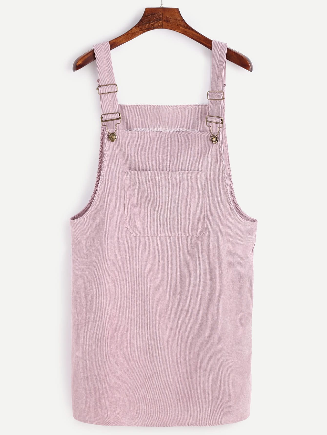 plus size cord pinafore