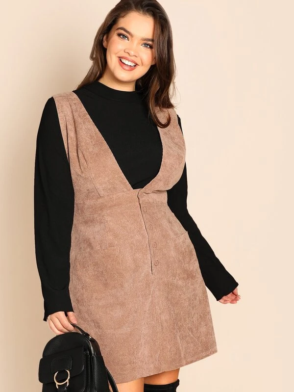 plus size corduroy dress