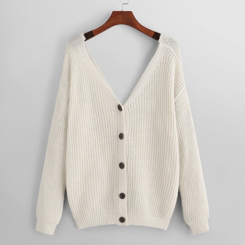

Two Way Twist Cardigan, Beige