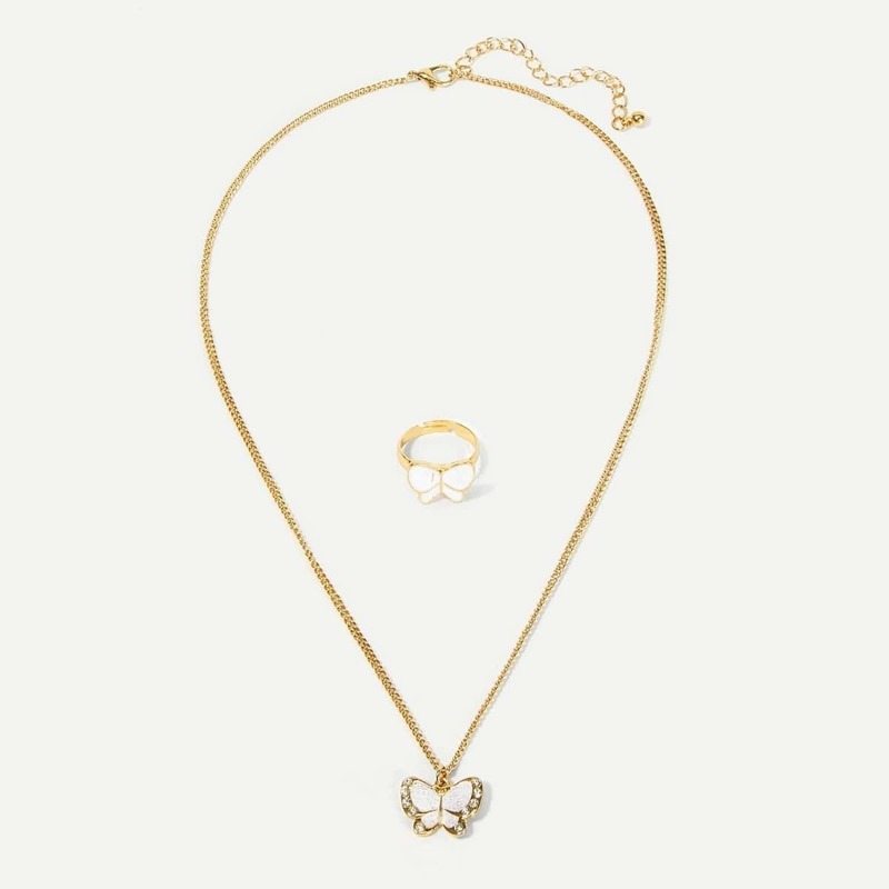 

Butterfly Pendant Necklace & Ring