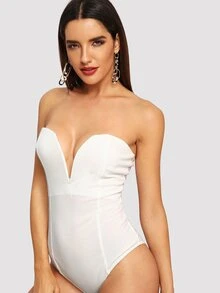 Body bustier blanc Outlet