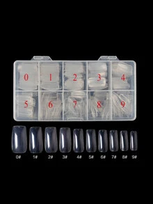 Uñas artificiales DIY con estuche 501 piezas - transparente - Ver 4