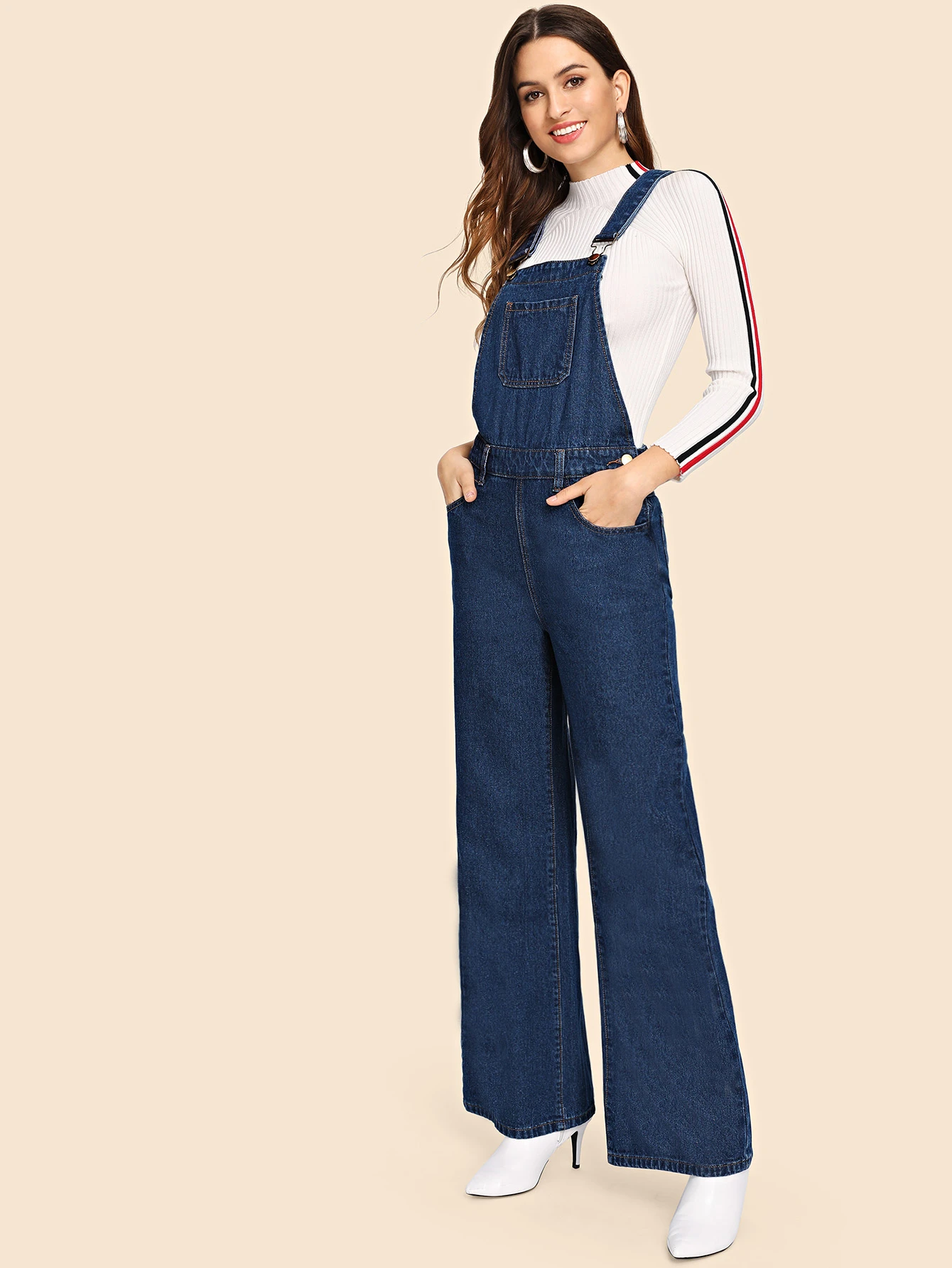 denim jumpsuit shein