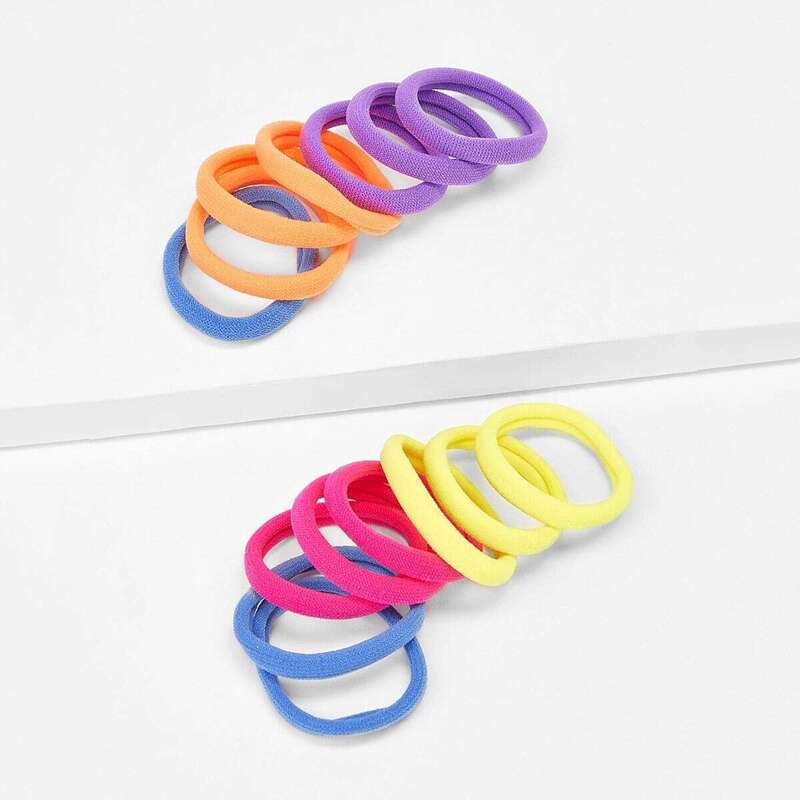 

Plain Elastic Hair Tie 15pcs, Multicolor