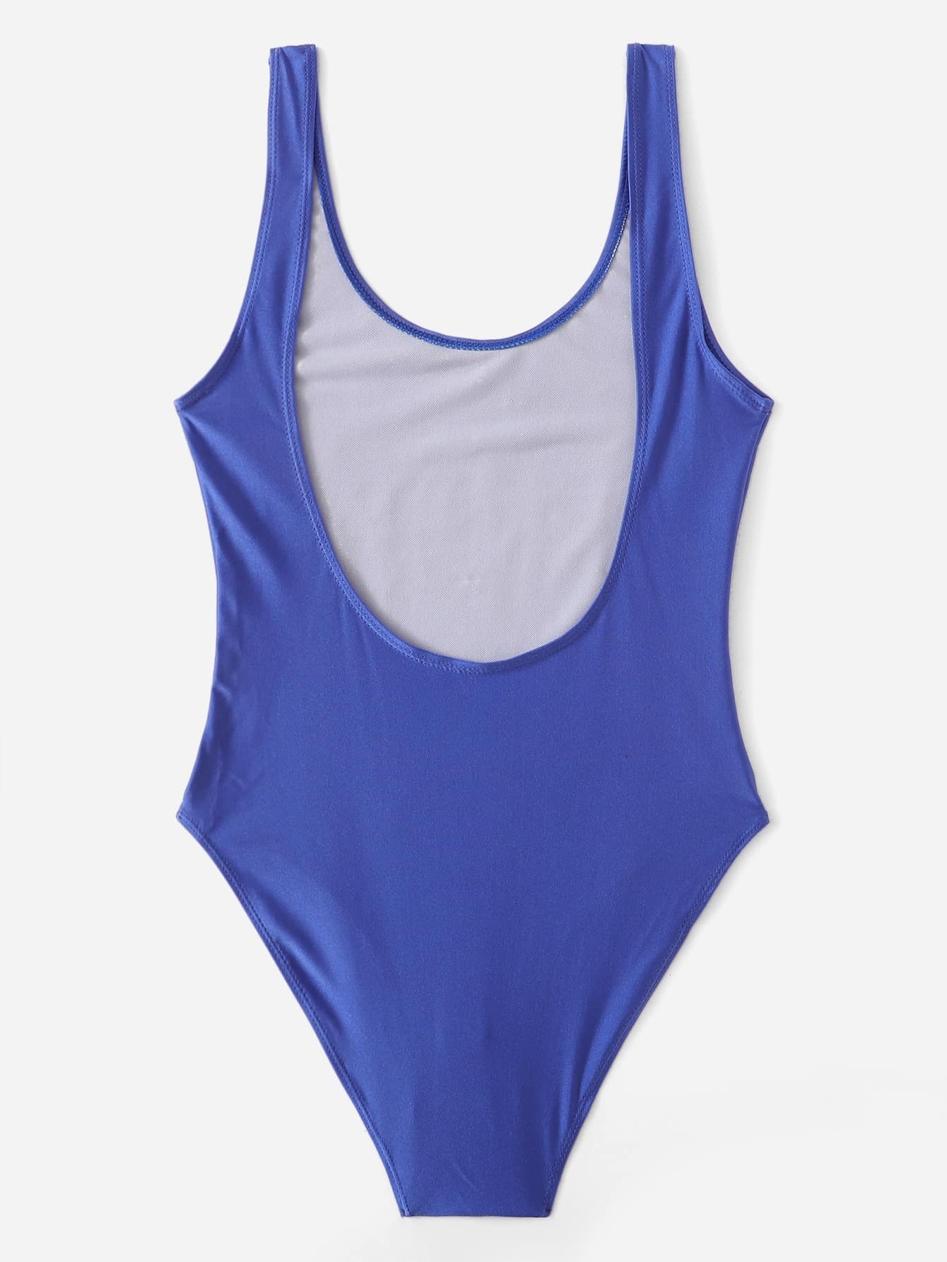 number print u back one tank swimsuit romwe number print u back one tank swimsuit romwe