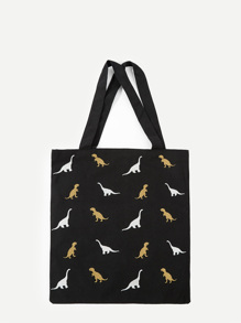Dinosaurs Print Tote Bag