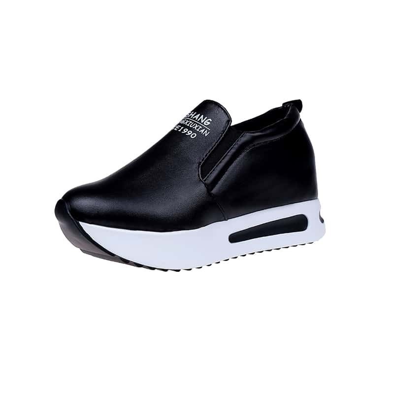 

Slip On Wedge Sneakers, Black