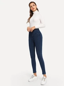 Flexra High-Rise High Stretch Ankle-Cut Skinny Jeans
