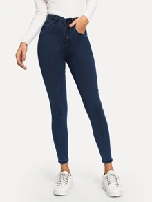 Flexra High-Rise High Stretch Ankle-Cut Skinny Jeans