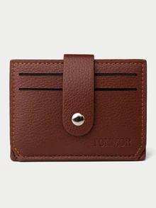 Men Fold Over Card Holder - Rust Brown - View 7