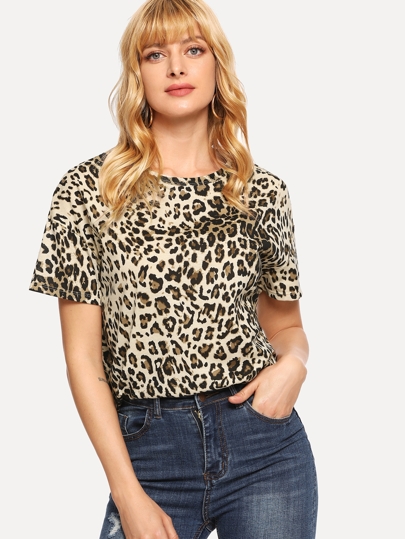 Cheetah Print Tee pictures