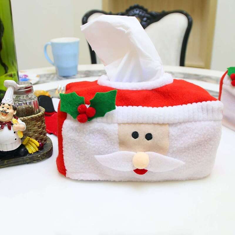 

Christmas Santa Claus Tissue Cover 1pc, Multicolor