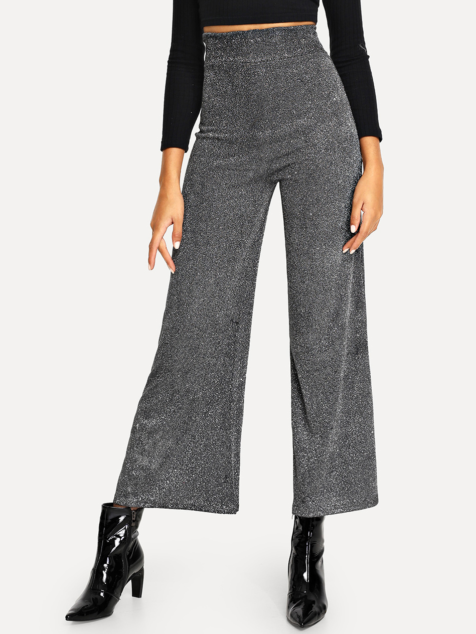 Wide Leg Glitter Pants | SHEIN EUR