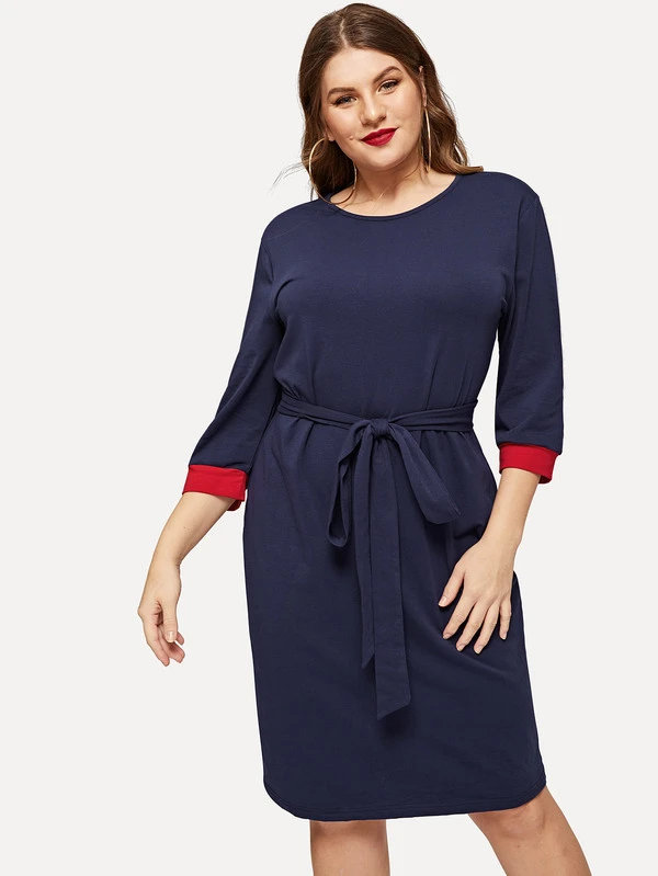 tie waist bodycon dress