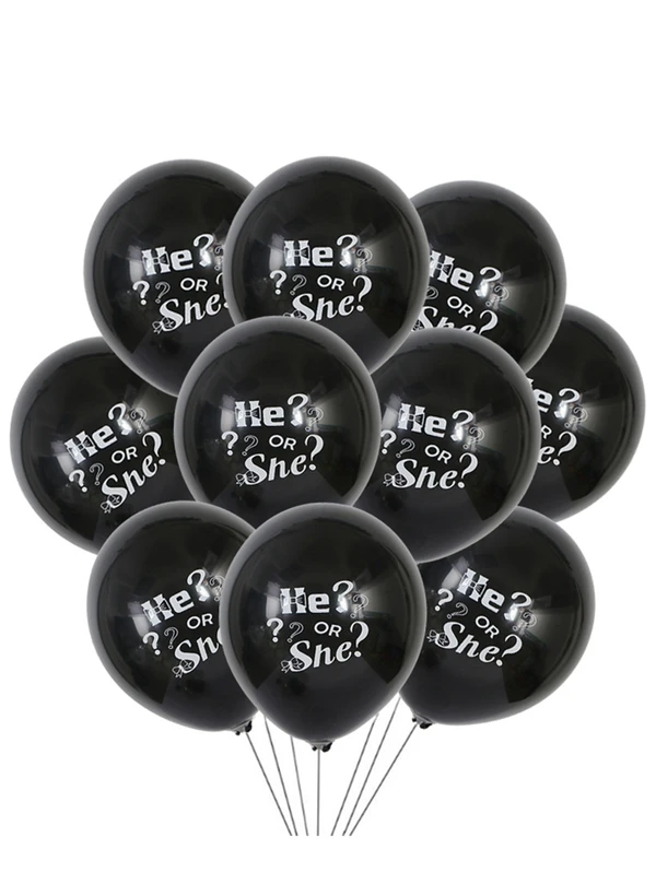He Or She Gender Reveal Balloons 10pcs Shein Eur