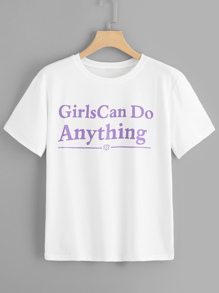 Letter Print Tee